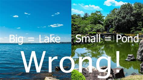 when does a pond become a lake.
